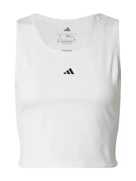 ADIDAS PERFORMANCE Sport top negru alb