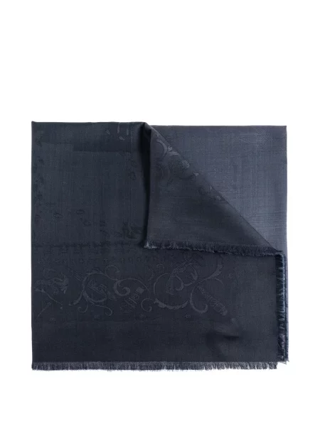 Fular Ferragamo din jacard albastru