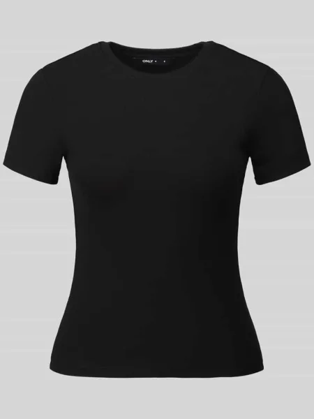 T-shirt o kroju slim fit z mieszanka bawełny model RILEY' Only czarna