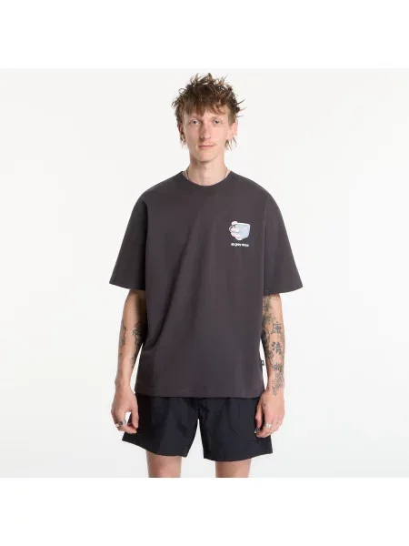 Tricou New Balance Grey Days Coffee Oversized T-Shirt Black Cement S negru