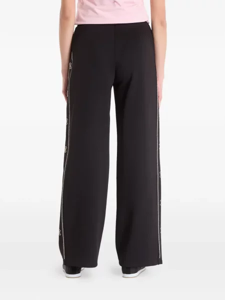 Pantaloni Guess alergare cu autograf negru