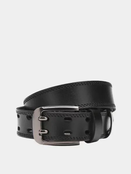 Кожаный ремень Borsa Leather черный