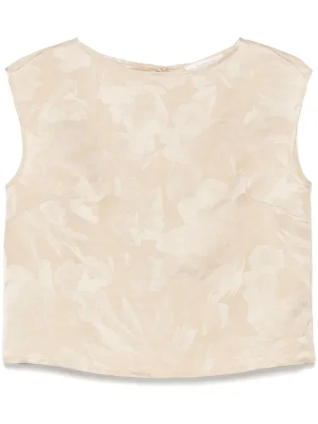 Top Incotex cu model floral din jacard