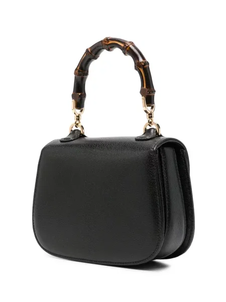 Geantă shopper Gucci din bambus negru