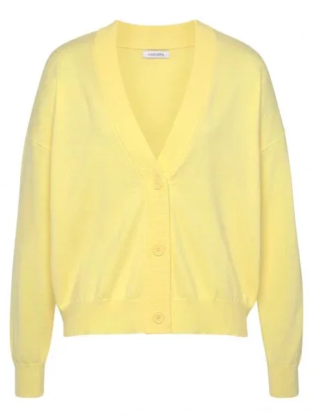 LASCANA Geacă tricotată galben