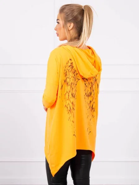 Bluza Kesi z nadrukiem pomarańczowa