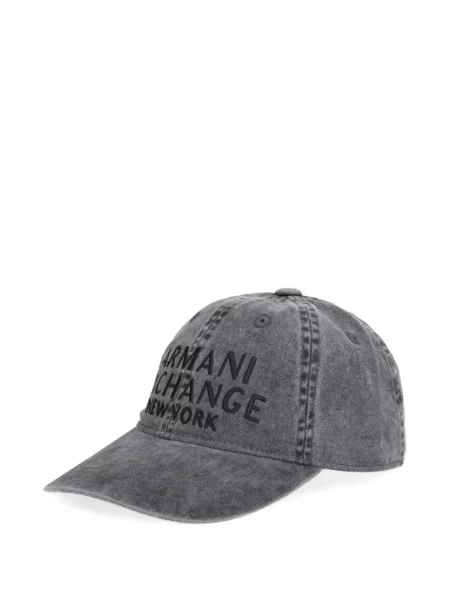 Șapcă Armani Exchange cu broderie gri