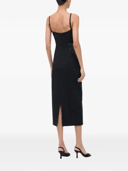 Rochie midi Staud până la genunchi de costum negru