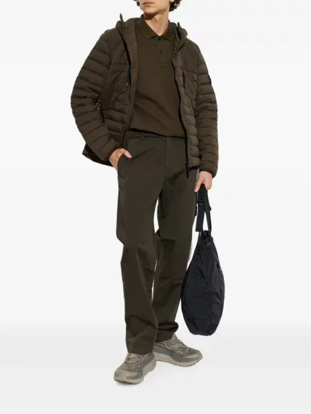 Polo Stone Island με κέντημα καφέ