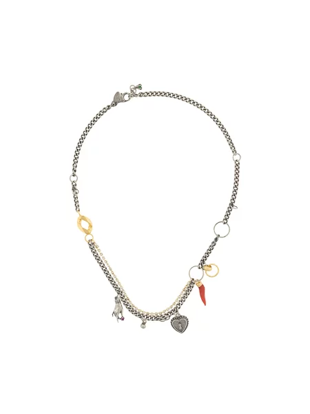 Колие Iosselliani със сърца сребристо