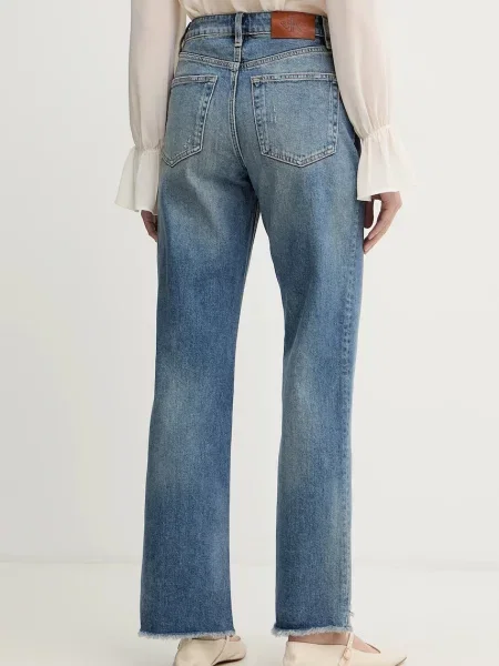 Džíny Calvin Klein Jeans high waist modré
