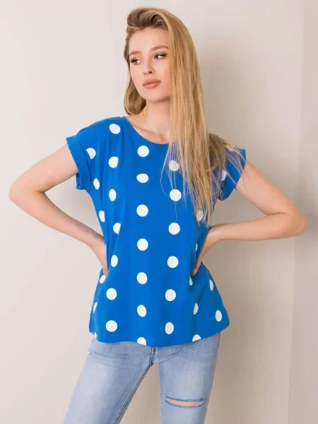 Tricou Rue Paris cu buline alb
