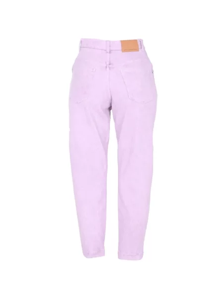 Pantaloni Stella Mccartney cu broderie violet