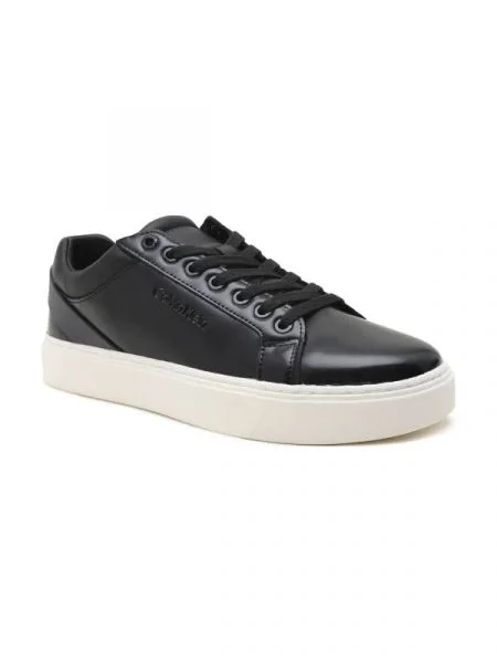 Calvin Klein Bőr sneakers tornacipő fekete