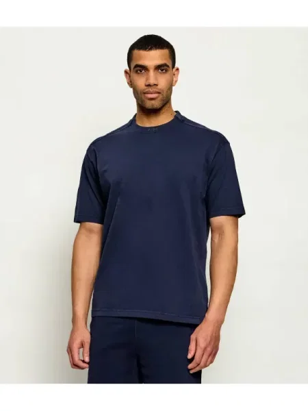BOSS ORANGE Póló Te_Dye | Oversize fit kék
