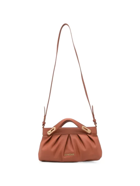 Body Love Moschino din piele cu volane maro