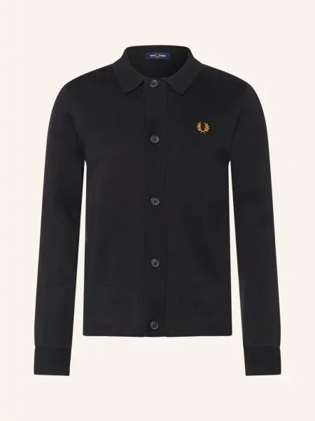 Fred Perry Pletený Svetr černá