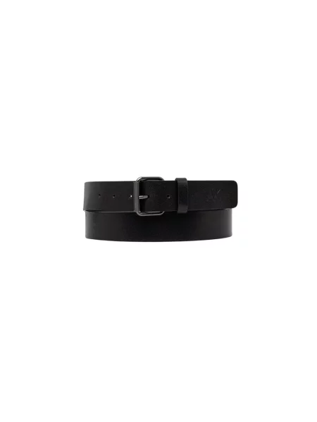 Pasek Armani Exchange skórzany czarny