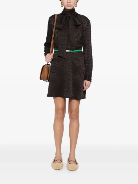 Rochie Gucci din jacard maro
