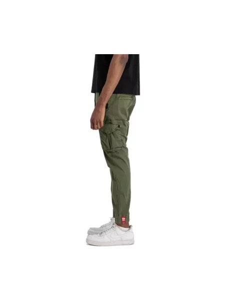 ALPHA INDUSTRIES Cargo hlače maslinasta zelena