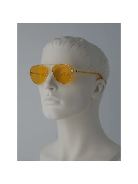 Okulary przeciwsłoneczne Moncler żółte