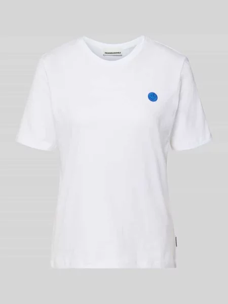 T-shirt o kroju regular fit z czystej bawełny Model LUALAA EMBRO' Armedangels biała
