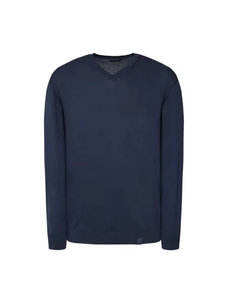 Sweter North Sails z okrągłym dekoltem niebieski