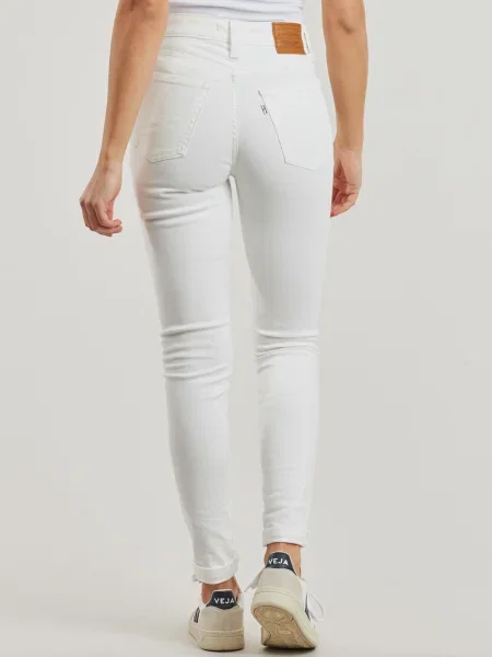 Blugi skinny Levi's® cu talie înaltă alb