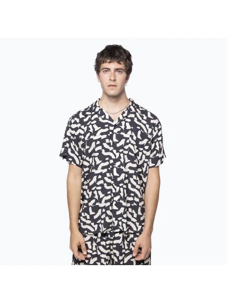 Tricou pentru bărbați Kaotiko Geo Abstract black / ivory negru