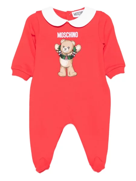 Piżama dziecięca Moschino czerwona