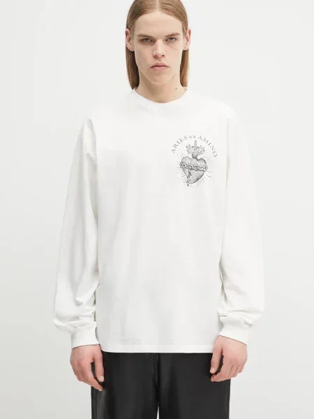 Aries longsleeve Faded Aries Ex Amino LS Tee biała