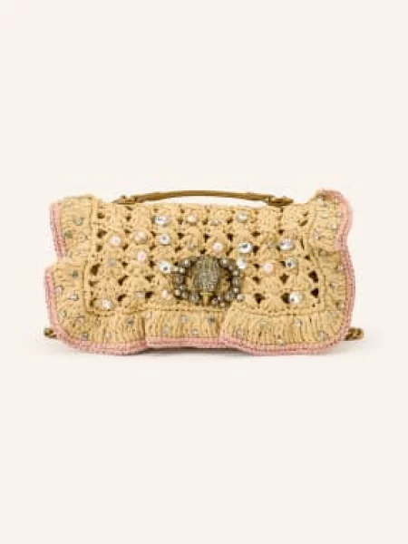 Kurt Geiger London torebka Chelsea SM Ruffle beżowa