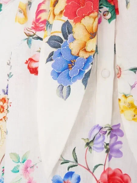 Sukienka midi Camilla w serca biała