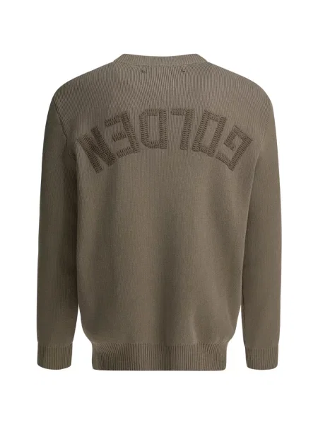 Žebrovaný svetr Golden Goose zlatý