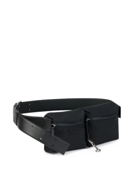 Curea Givenchy cu cataramă cu autograf negru