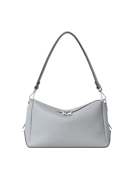 Torba Fendi skórzana szara