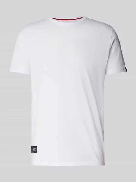 T-shirt z naszywką z logo Alpha Industries biała