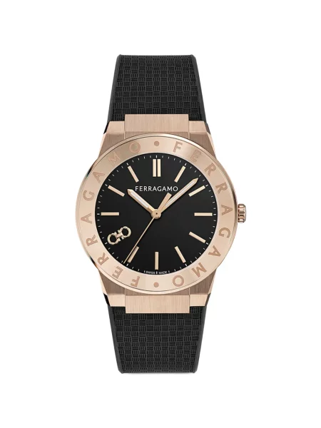 Ceas Ferragamo cu autograf negru