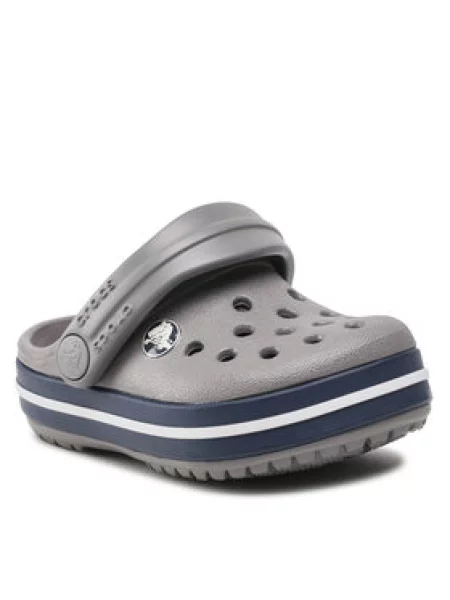 Dětské pantofle Crocs šedé