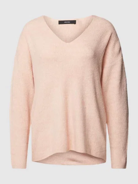 Sweter dzianinowy ze strukturalnym wzorem model CREWLEFILE' Vero Moda