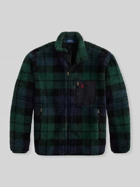 Bluza rozpinana z kieszenią na piersi Polo Ralph Lauren czarna