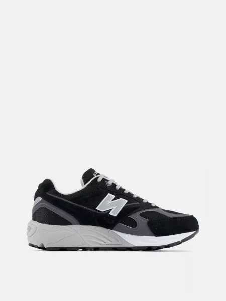 Кросівки повсякденні New Balance шкіра/текстиль/поліестер чорний