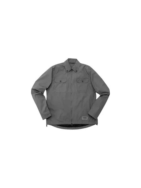 Chrome Industries Ike Poplin Windshirt Wrench Mężczyźni Kurtki Chrome Size: S szary