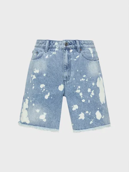 Короткие джинсовые шорты Michael Kors голубые