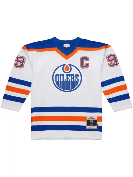 Cămașă Mitchell & Ness din jerseu alb