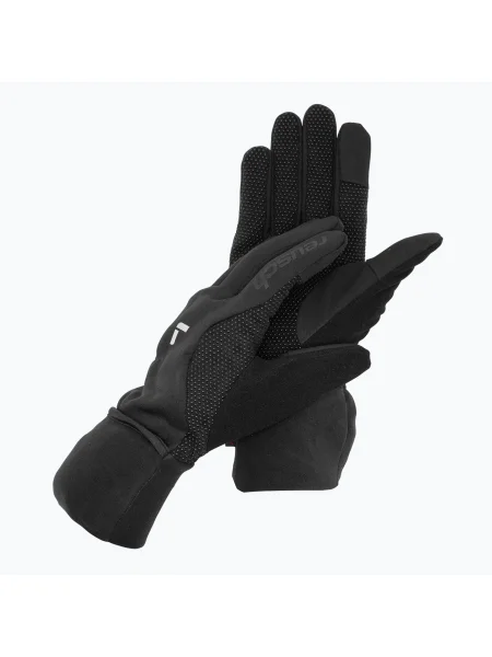 Lyžiarske rukavice Reusch Baffin Touch-Tec black/silver čierna