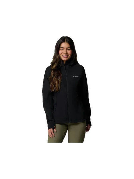 Vestă Columbia softshell cu glugă negru