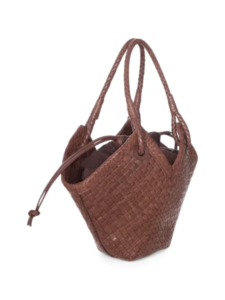 Geantă shopper Ibeliv din piele maro