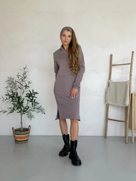 Silvio Merlini Сукня міді бежевий