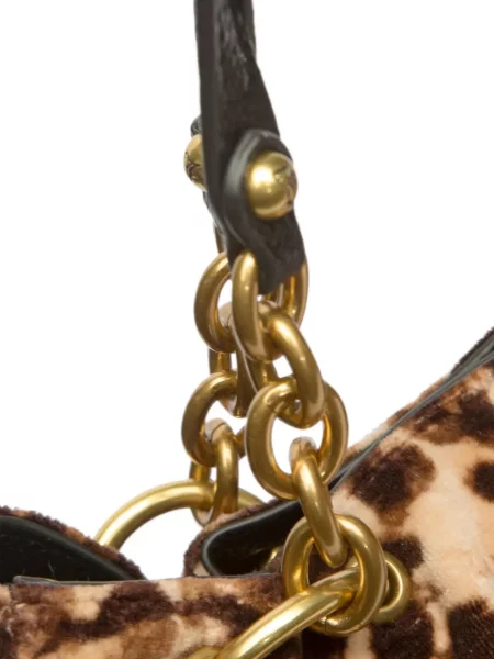 Colier Juicy Couture cu imagine cu model leopard maro